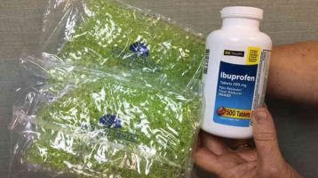 Ibuprofen and ice packs for extractions