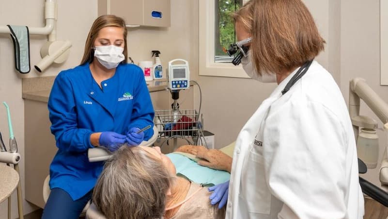 Relaxed sedation patient at Cranford Dental