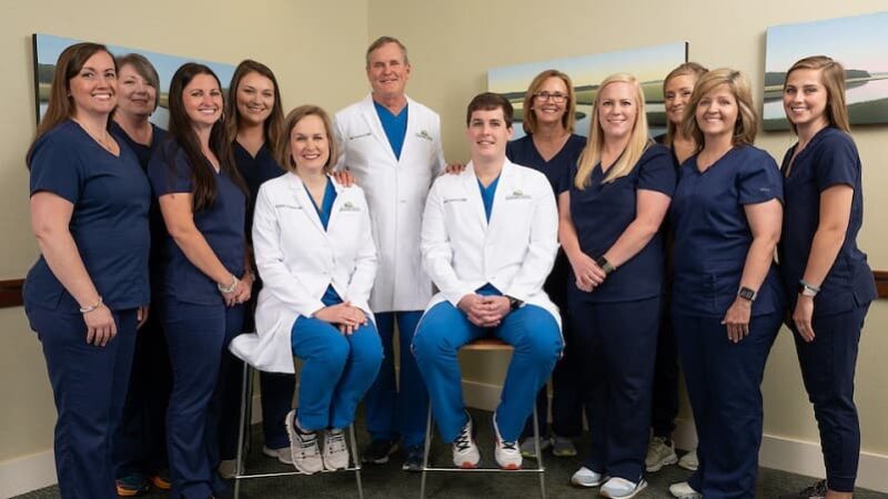 Large dental team at Cranford Dental